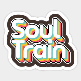 Soul Train Colorful Sticker